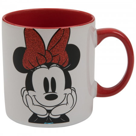 Minnie Mouse Poses Jumbo 20oz Ceramic Glitter Mug